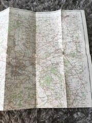1971 Ordnance Survey One Inch Map 142 Hereford (incl Wellington And Ross-on-Wye)