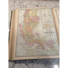 1904 Cram’s Modern Atlas The World Indexed Hardcover JL