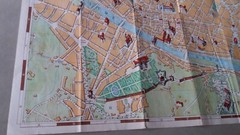 Vintage tourist map and guide of Florence Italy 1954. We have more vintage maps.