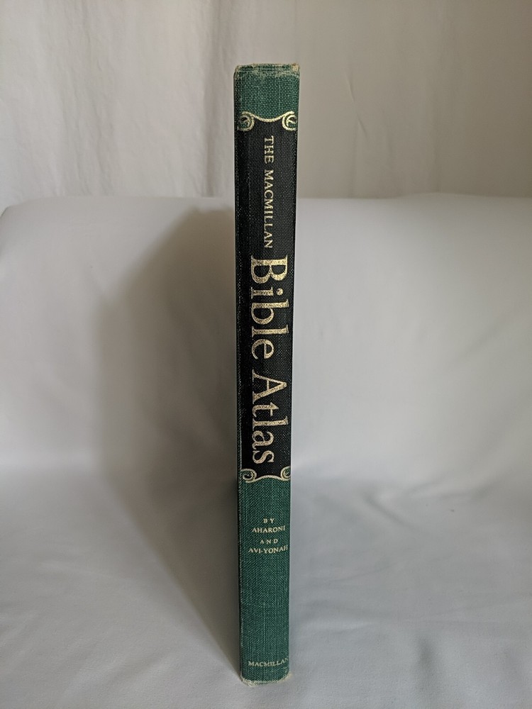 MACMILLAN BIBLE ATLAS Maps By Yohanan Aharoni Michael Avi-yonah Hardcover 1968