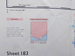Eastbourne Ordnance Survey One-Inch Map Sheet 183 Early 1970’s