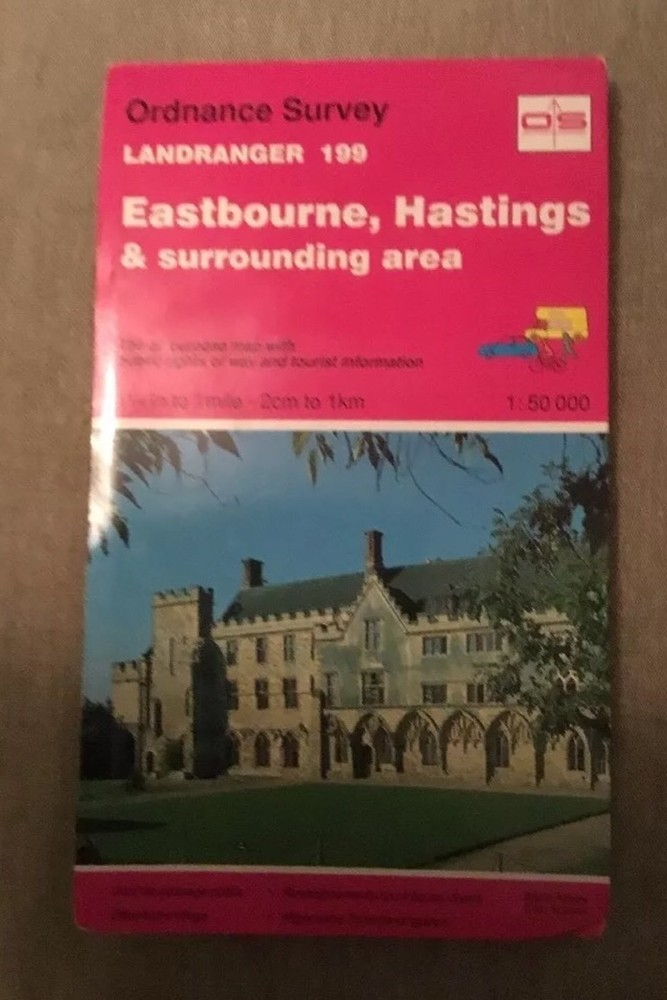 1991 Landranger Ordnance Survey Map 199 Eastbourne, Hastings And Surrounding