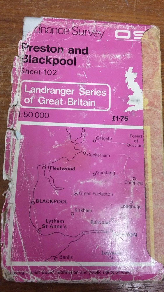 Preston And Blackpool: Ordnance Survey: Landranger 102