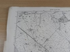 Antique 1900 Ordnance Survey Map Dumfriesshire LVI SE Mouswald Ruthwell 6 Inch