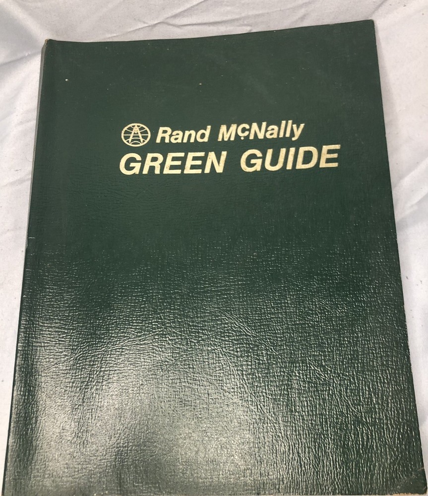 Rand McNally Green Guide 1974 County and zip codes vintage