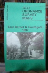 MAP OF East Barnet and Southgate 1897: Middlesex Sheet 07.09 Gillian Gear NEW