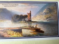 The Course of the Rhine from Mainz to Cologne A Relief Panorama Fold-out Map