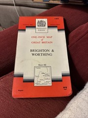 BRIGHTON & WORTHING Ordnance Survey Seventh Series One inch 1960 Sheet 182