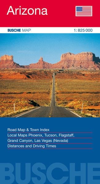 Arizona 1 : 825 000. Straßenkarte: Town Index. Local Maps Phoenix,… by Arizona