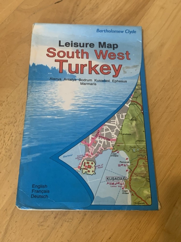 South West Turkey Leisure Map (Holiday maps) by Bartholomew Sheet map Book The