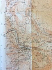 1966 Ordnance Survey 2.5 Inch Map Sheet SJ 24 Llangollen (incl Rhosllanerchrugog
