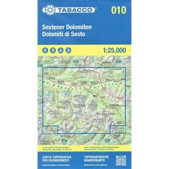 Italy Alps Tabacco Map 010 Dolomiti di Sesto / Sextener Dolomiten walking hiking