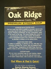Superior Mapping Oak Ridge & Anderson County Tennessee Premium Street Map