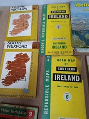 Irish Vintage Road Maps X 9 Joblot