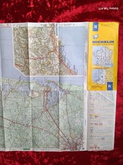 1980s Michelin Map No.78 Bordeaux Biarritz France Folding Road Map Vintage