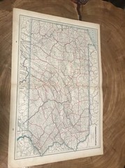 1895 Peoples Family Atlas Maps Pennsylvania Indians Ohio
