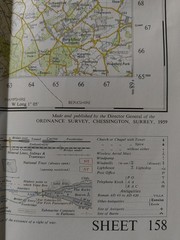 Ordnance Survey Oxford and Newbury 1 Inch Sheet 158 1959 Seventh Series Map