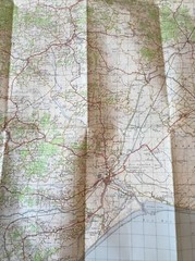 1963 Ordnance Survey One Inch Seventh Series Map 184 Hastings (incl Ashford )