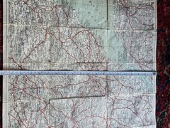 MAP Geographia Road Map. Bath & BristoL. Cloth Backed Possibly 1921