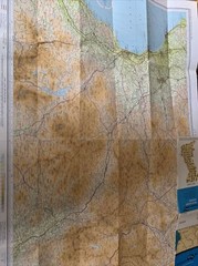 AYRSHIRE Bartholomew – Half Inch Map 1968 No 40 Kilmarnock Moniaive Girvan
