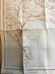 1937 Ordnance Survey One Inch Fifth Edition Cloth Map 140 Bournemouth & Weymouth