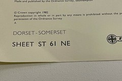 OS, 6 Inch to 1 mile Map, sheet ST 61 NE, Somerset, Goathill area, 1982