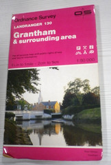 Landranger 130 Ordnance Survey Map 1:50000 Grantham & Surrounding Area