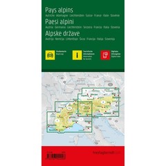 Alps (Austria, Germany, Switzerland, France etc) Road Map with index
