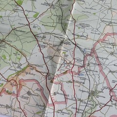 Birmingham Northampton Coventry – Bartholomew National Series Map No 19 – 1975