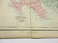 Black’s Road & Railway Travelling Map of Scotland 1860’s / 1870’s – Linen Backed