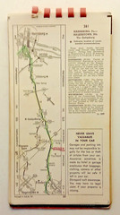 AAA Triptik Vintage Map Book 1960 Washington DC – Hagerstown Md