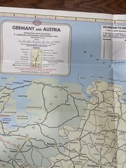 Germany and Austria AAA international travel service fold out map 1963