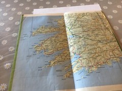 Bartholomew Handy Map of Ireland Colour Coded for Easy Reference Good Condition