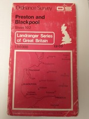 OS 1:50,000 Landranger Sheet 102 Preston and Blackpool, 1981