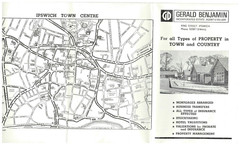 WOODBRIDGE , FELIXSTOWE & HARWICH Rural District Map by BARNETT’S – 1963