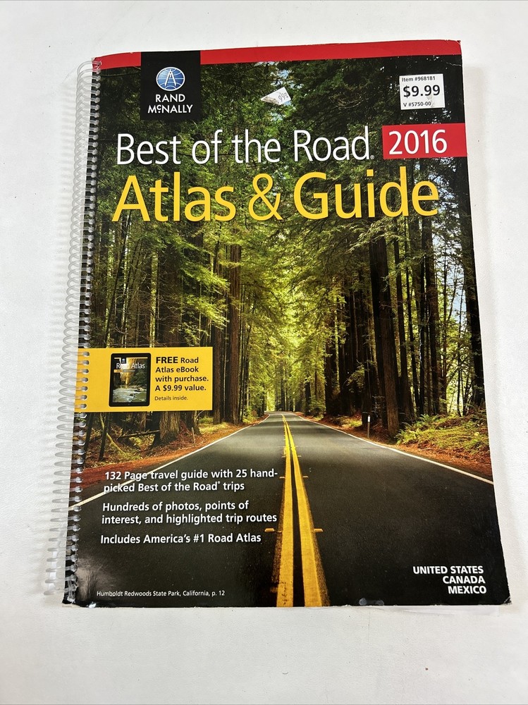 2016 Best of the Road Atlas and Guide – Rand McNally (2015, Spiral-bound)