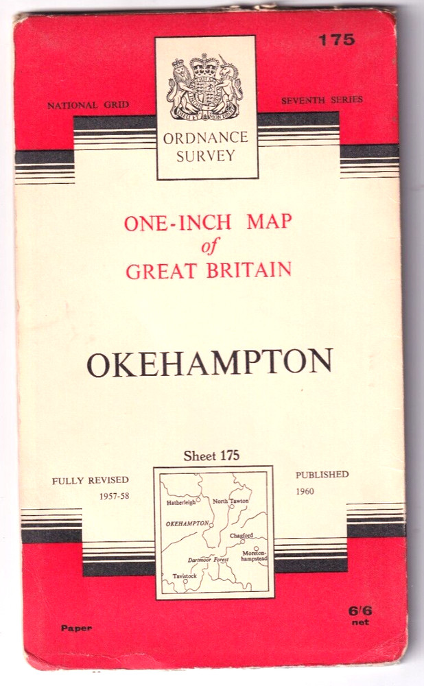 OKEHAMPTON – Ordnance Survey One Inch Map (Seventh Series)