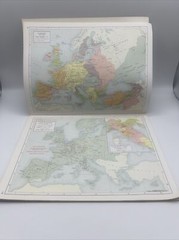 Vintage 1965 Rand McNally Historical World Atlas Stonehenge Cover Very Good Cond