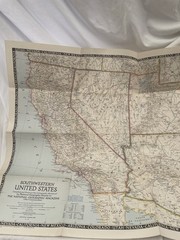 Vintage National Geographic Map Southeastern United States December 1948