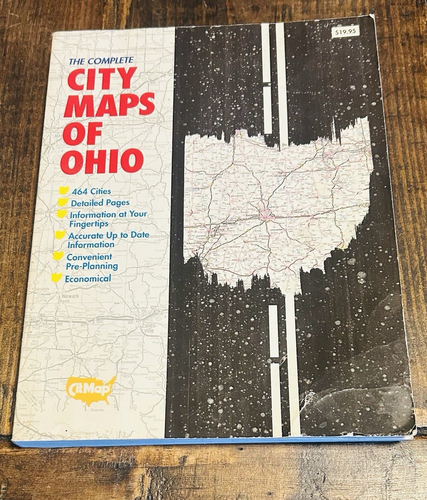 The Complete City Maps of Ohio Softcover Book – Fast Free Delivery