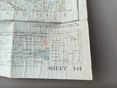 BRECON Ordnance Survey One-Inch Map CLOTH Sheet 141 7th Series 1952