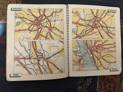 Duckham’s Road Book Vintage Spiral Bound Map
