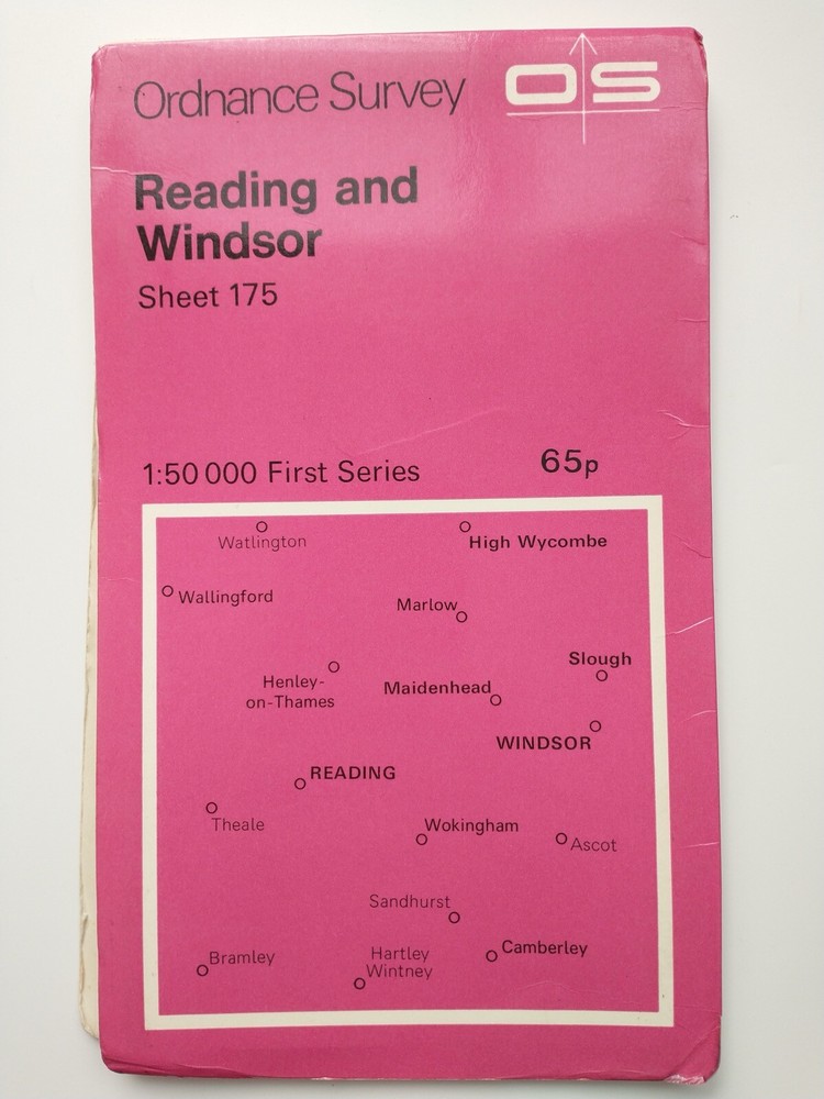 OS 1:50,000 Landranger Sheet 175 Reading and Windsor, 1974