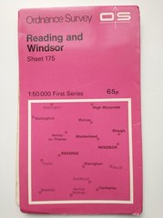 OS 1:50,000 Landranger Sheet 175 Reading and Windsor, 1974