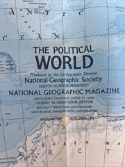 Vintage National Geographic Map The Political & Physical World November 1975