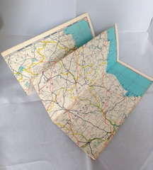 Vintage ESSO Road Map Ireland No. 8 Fold Out Paper 1960s Scale 8 Miles = 1 Inch