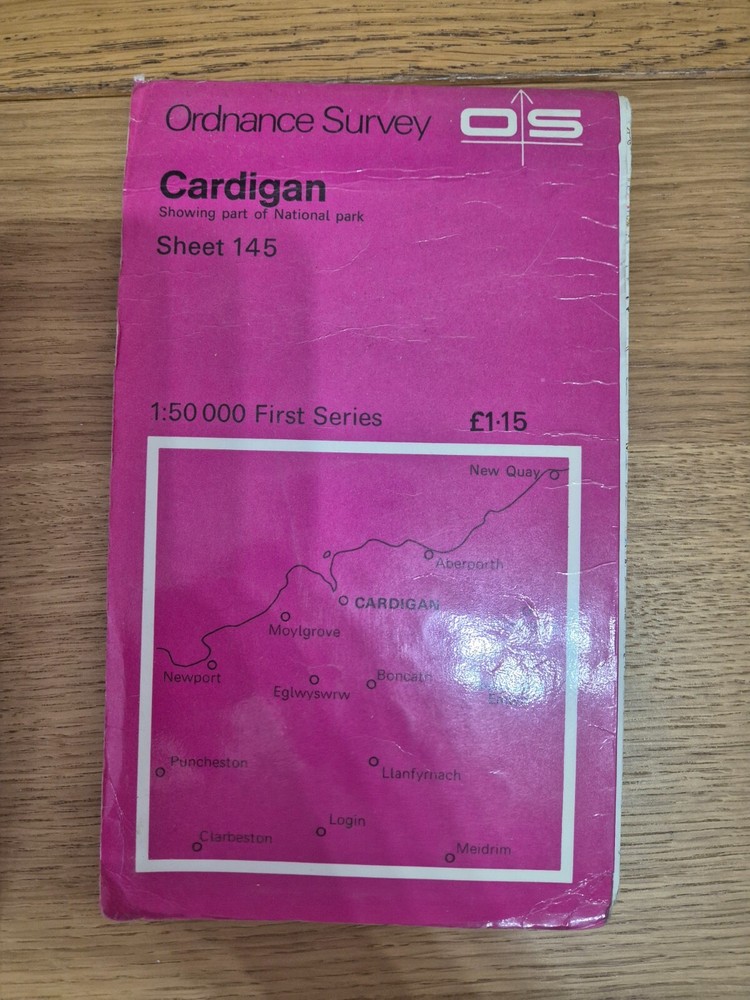 Ordnance Survey Map 1:50 000 – Cardigan