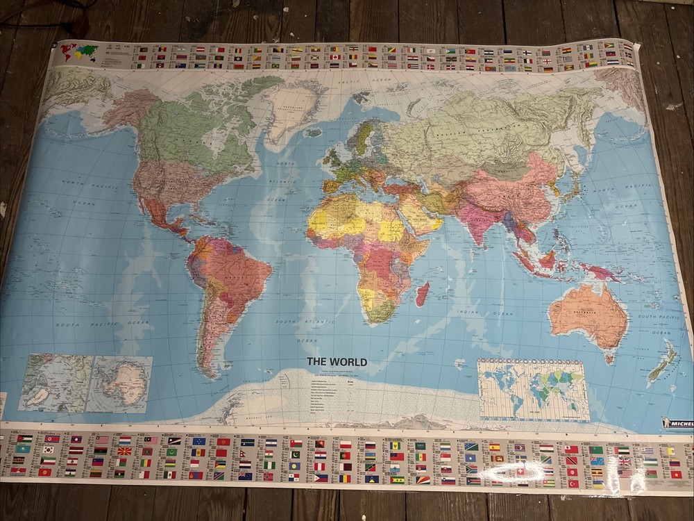 The World 2013 Michelin Wall Map 40×56