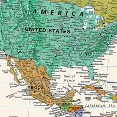 150cm*100cm Horizontal World Map Poster Wall Art Print with Flag English Unframe