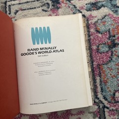 Goode’s World Atlas Rand McNally 16th Ed. 1983 Hardcover